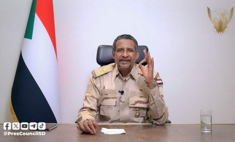 RSF-leader-Mohamed-Hamdan-Daglo-speaks-on-October-21-2025-802x485